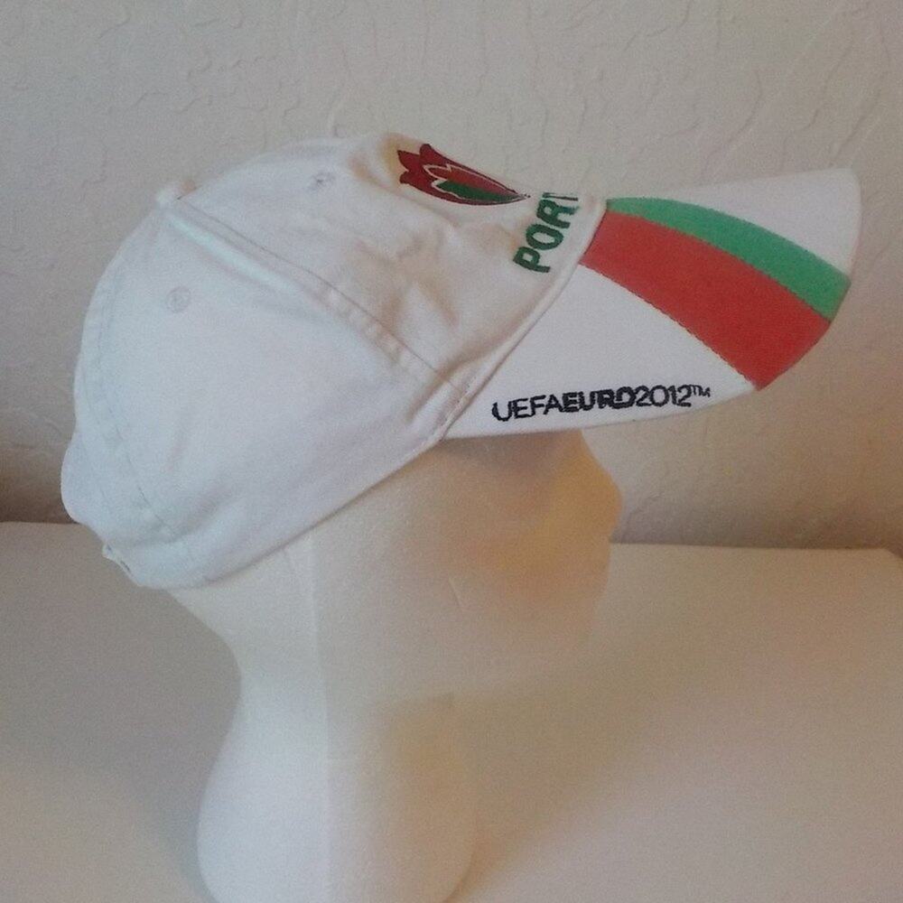 VTG UEFA EURO Poland Ukraine 2012 Soccer Football White PORTUGAL Cap Hat - Picture 2 of 8